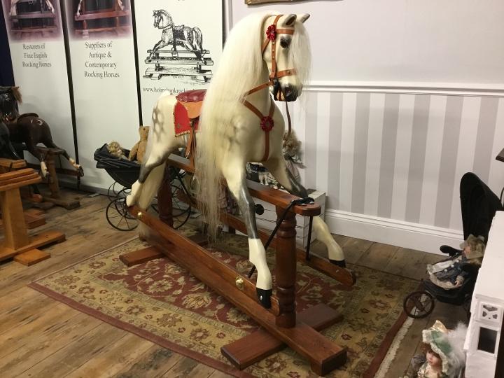 sporty boy rocking horse