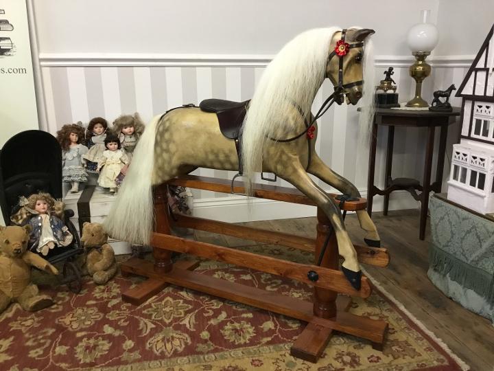 sporty boy rocking horse
