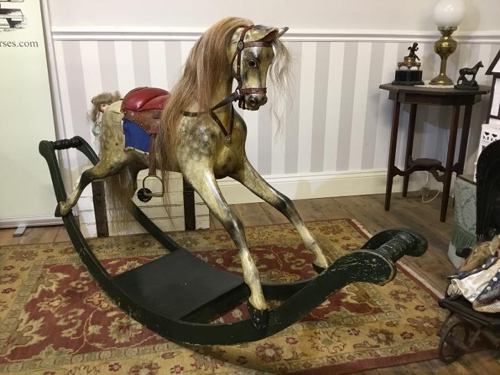 sporty boy rocking horse