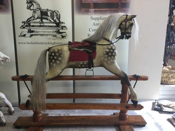 sporty boy rocking horse