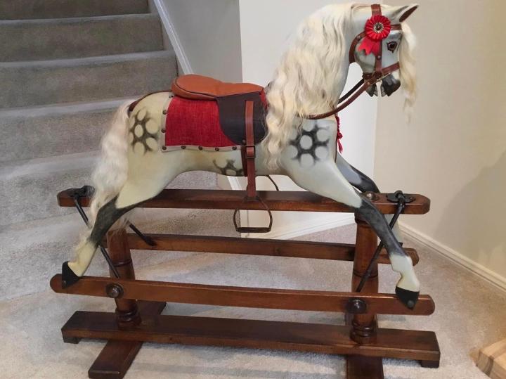 Sporty boy sales rocking horse